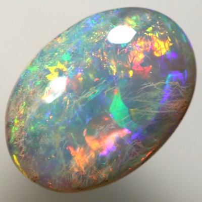 SOLID SEMI BLACK OPAL 3D red blue multicolour, rare compo SEE VIDEO